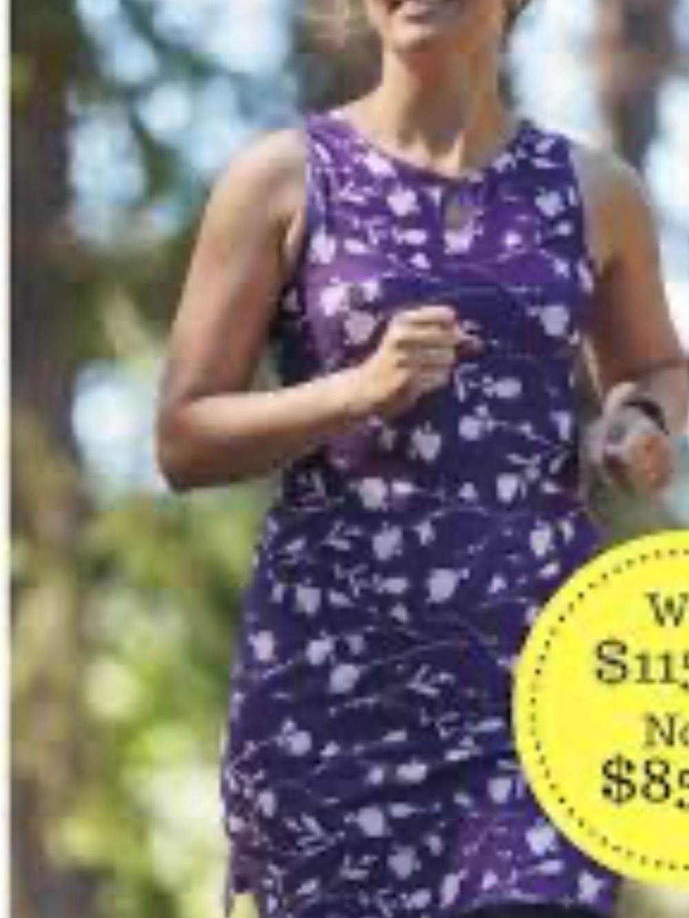Nuu Muu Activewear dress in Purple Floral
